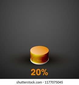 Icon a charged battery. Charging process. Battery charge status. Different states of a charge. Isolated on grey background. Business Infographics 