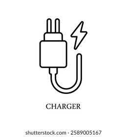 Icon a charger, isolated against a clean background.