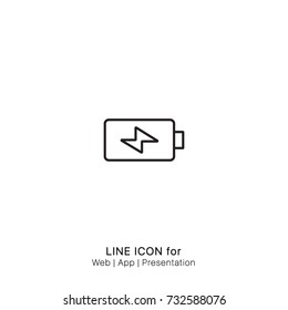Icon Charging Battery graphic design single icon vector
