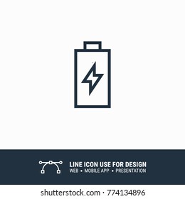 Icon Charging Battery graphic design single icon vector illustration