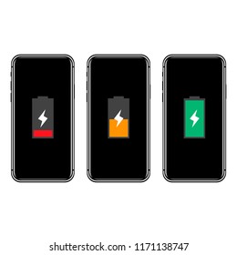 icon charging a mobile phone. realistic design. vector