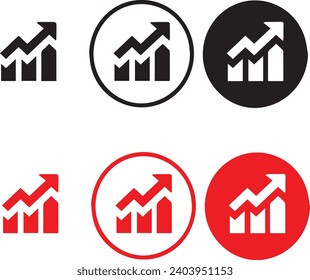 Icon chart histogram. vectors and symbols design 