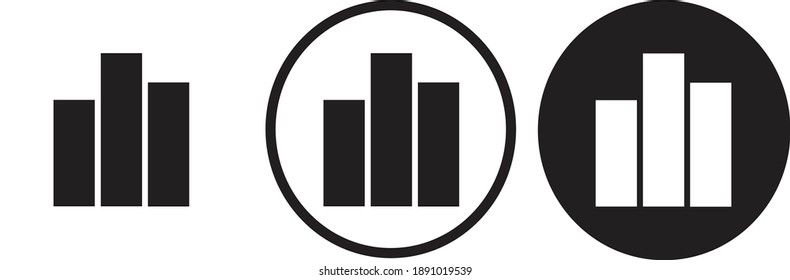 icon chart insert  black outline logo for web site design 
and mobile dark mode apps 
Vector illustration on a white background