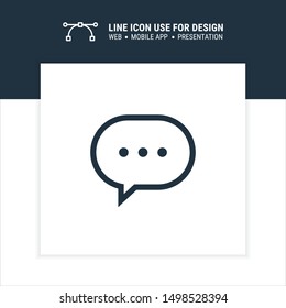 icon chat balloon graphic design single icon vector illustration