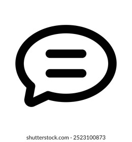 Icon of chat bubble in modern style, premium vector