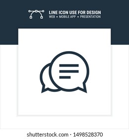 icon chat comment graphic design single icon vector illustration