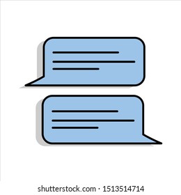 icon chat or communication to someone