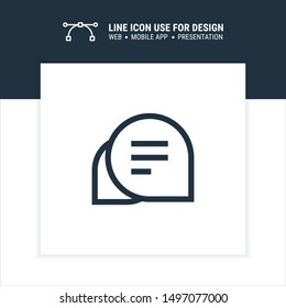 icon chat conversation graphic design single icon vector illustration