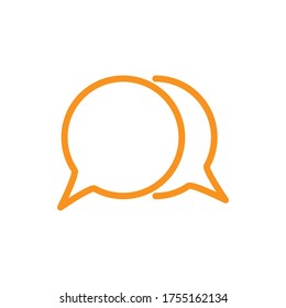 Chat de iconos, diálogo, comentario, discurso 
