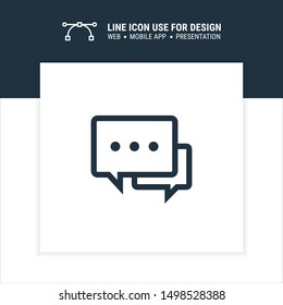 icon chat discuss graphic design single icon vector illustration