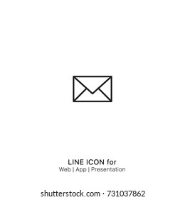 Icon chat email envelope letter mail message graphic design single icon vector