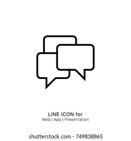 Icon chat group graphic design single icon vector
