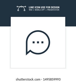 icon chat info graphic design single icon vector illustration