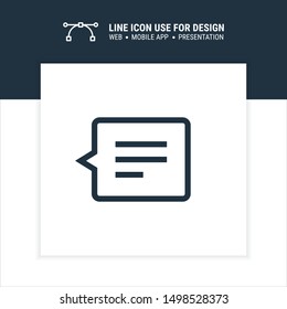 icon chat message graphic design single icon vector illustration