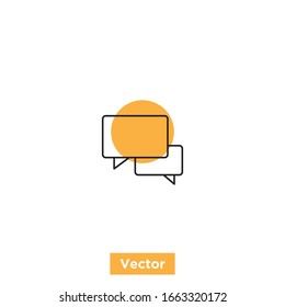 Icon Chat, Minimalist, Unique, Professional, Modern 100% Vector