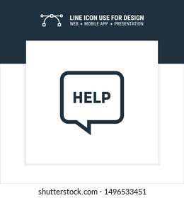 icon chat support graphic design single icon vector illustration