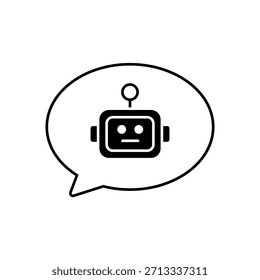 Icon a Chatbot, isolated against a clean background.