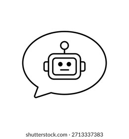 Icon a Chatbot, isolated against a clean background.