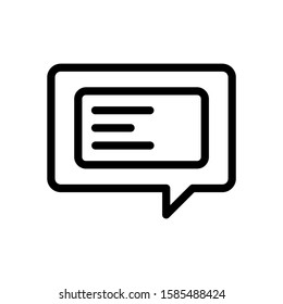 icon chat.Chat Icon in trendy flat style isolated on white background. symbol for your web site design, logo, app, Vector illustration.