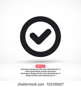 icon of check box icon Vector icon 10 EPS