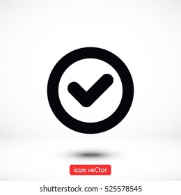 icon of check box icon Vector icon 10 EPS