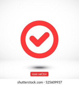icon of check box icon Vector icon 10 EPS