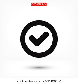 icon of check box icon Vector icon 10 EPS