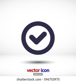 icono de la casilla Icono del vector 10 EPS