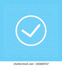 icon of check box. vector illustration 