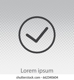icon of check box. vector illustration 