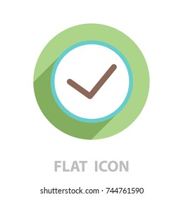 icon of check box. vector illustration 