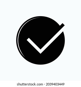 Icono: Marcar. Símbolo de aprobación - Vector.