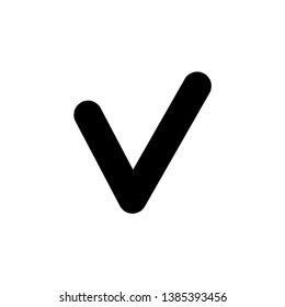 Icon of check. Vector line Icon. Mobile concept and web design