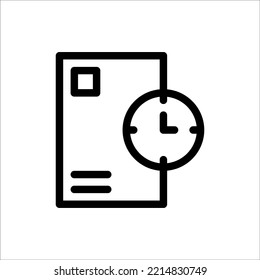 Lista de iconos, Línea, contorno, Vector de ilustración con logotipo de icono plano aislado. Adecuado para diseño web, logotipo, aplicación. 
