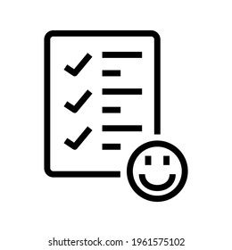 Lista de verificación de iconos con esquema de estilo