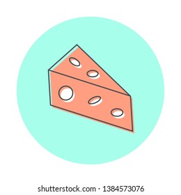 Icon cheese. Line logo style, website design element