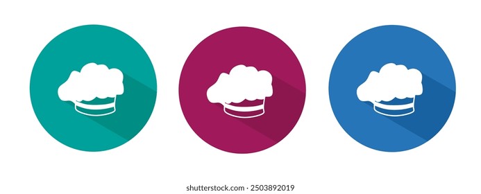 Icono para Ilustración vectorial de sombrero de chef en plano.