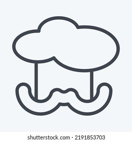 Icon Chef. suitable for education symbol. line style. simple design editable. design template vector. simple illustration