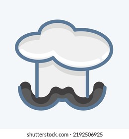 Icon Chef. suitable for education symbol. doodle style. simple design editable. design template vector. simple illustration