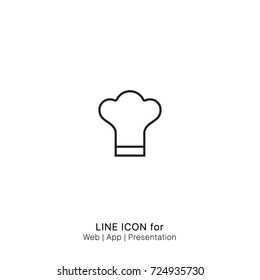 Icon a chefs hat graphic design single icon vector