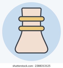 Icon Chemex. related to Coffee symbol. color mate style. simple design editable. simple illustration