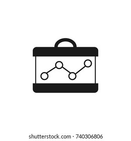 Icon of chemical element compound on white background