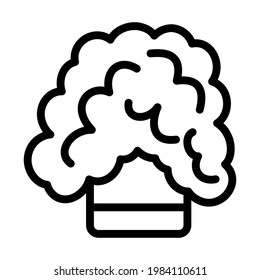 Icon Of Chemistry Reaction In Glass. Editable Bold Outline Design. Vector Illustration.