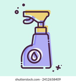 Icon Chemistry. related to Laundry symbol. MBE style. simple design editable. simple illustration