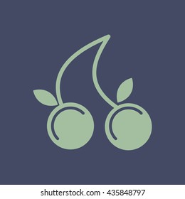 Icon of Cherry or Berry. Eps-10.