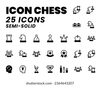 icon chess game pack, icon set editable file