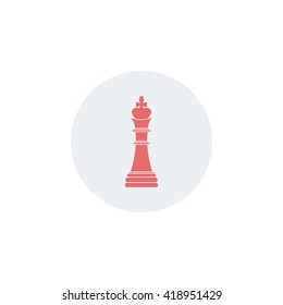 Icon chess king.