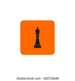 Icon chess king.