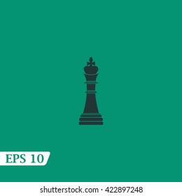 Icon chess king.
