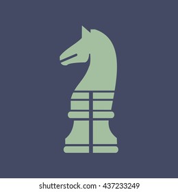 Icon of Chess Knight. Eps-10.